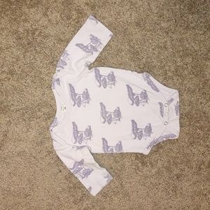 Kate Quinn Long Sleeve Bodysuit - Lavender Mushrooms